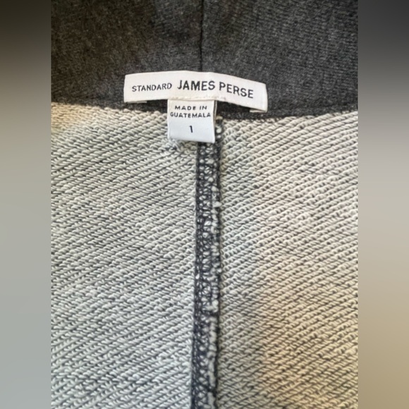 James Perse Grey Gray Cotton Jersey Blazer Cardigan Size 1 Small - Picture 3 of 9
